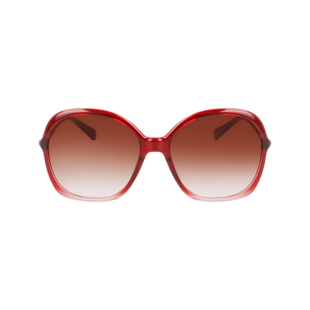 Longchamp Red Sunglasses with Bio-Injection