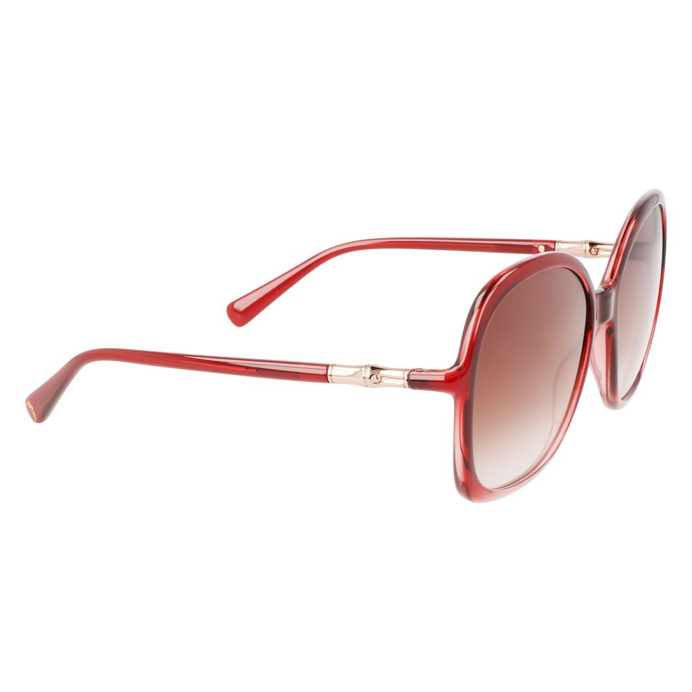 Longchamp Red Sunglasses with Bio-Injection