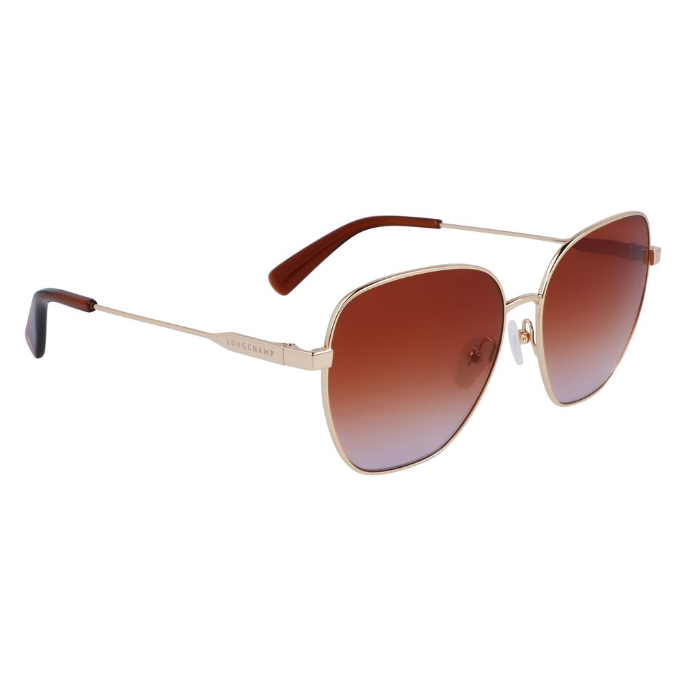 Longchamp Golden Metal Sunglasses