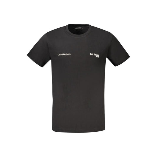 Calvin Klein Schwarzes Baumwolle Männer T-Shirt