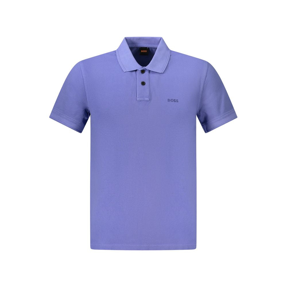 Hugo Boss Blaues Herren-Poloshirt aus Baumwolle