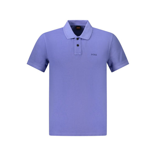 Hugo Boss Blaues Herren-Poloshirt aus Baumwolle