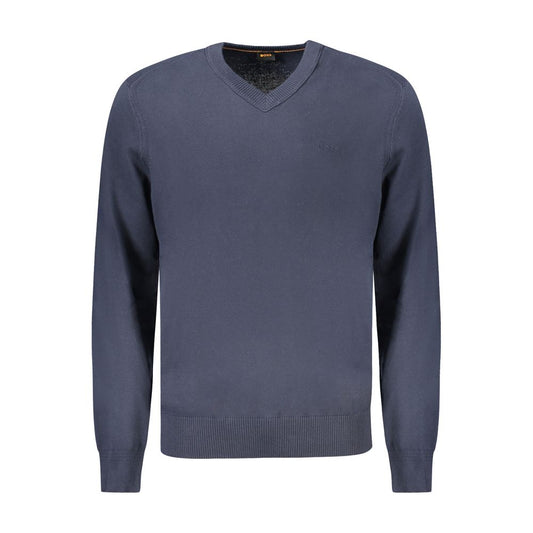 Hugo Boss Blauer Baumwollpullover für Männer