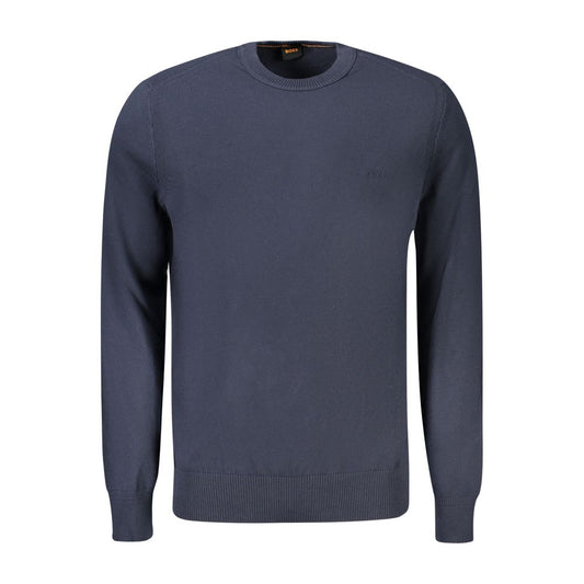 Hugo Boss Blauer Baumwollpullover für Männer