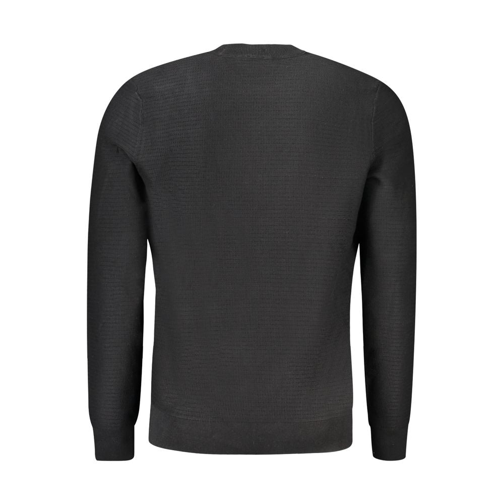 Hugo Boss Schwarzer Baumwollpullover für Männer