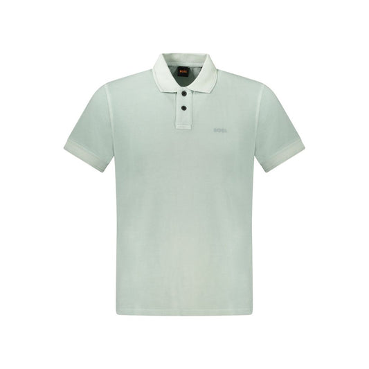 Hugo Boss Grünes Baumwoll-Poloshirt für Männer