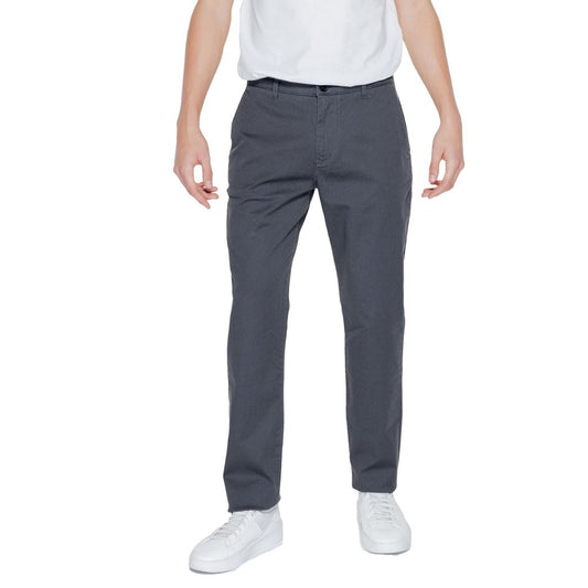 Armani Exchange Black Cotton Casual Pants