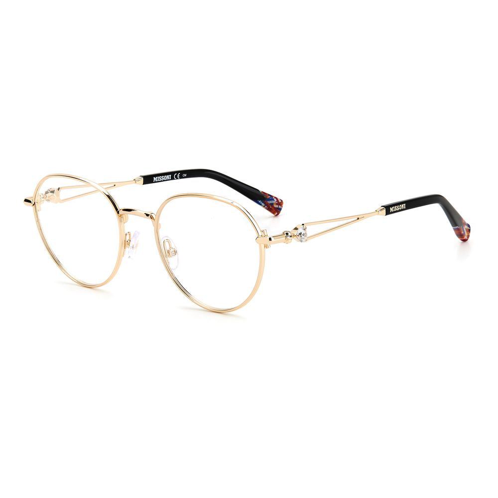 Missoni gold-colored metal frames