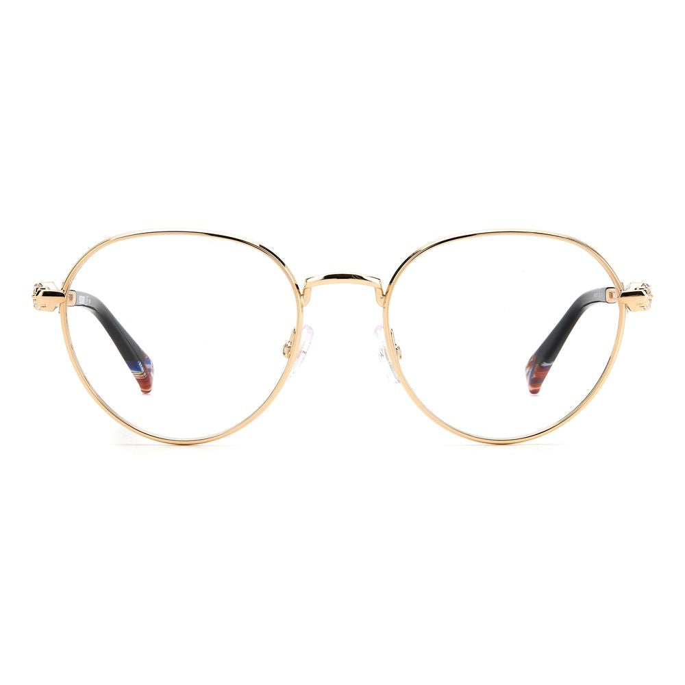 Missoni gold-colored metal frames