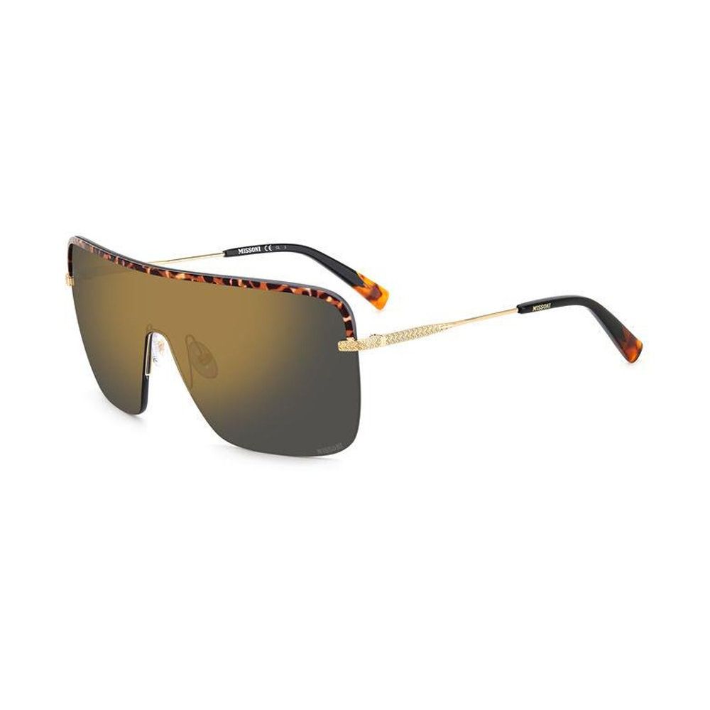 Missoni Goldene Metall-Sonnenbrille