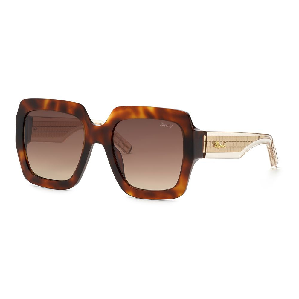 Chopard Braune Acetat-Sonnenbrille