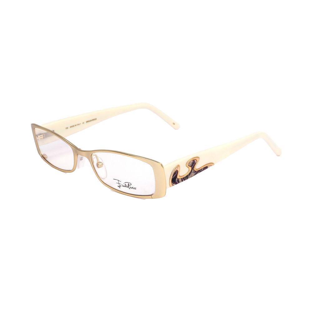 Emilio Pucci gold-colored metal frames