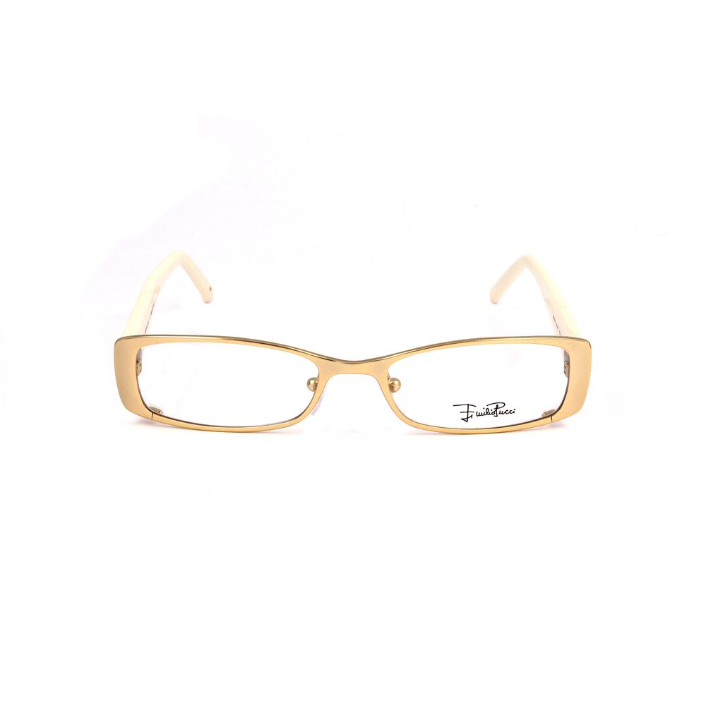 Emilio Pucci gold-colored metal frames