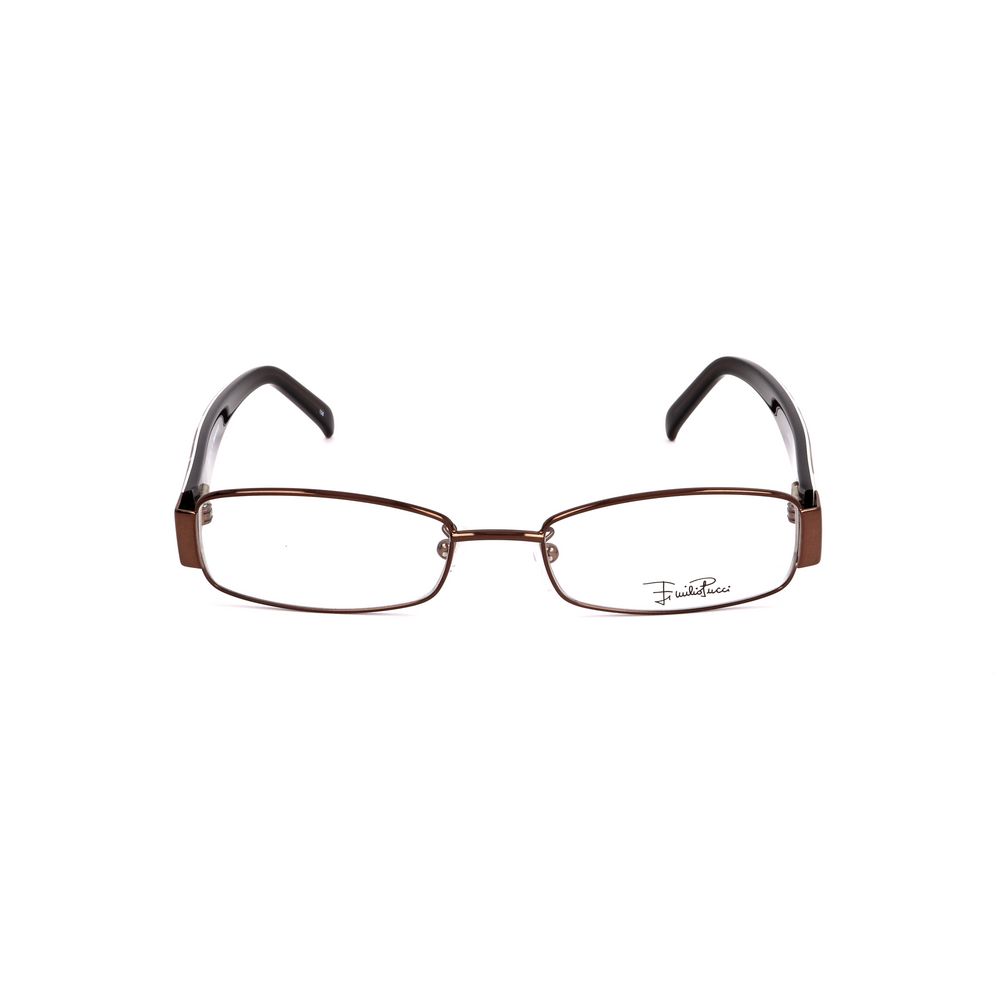 Emilio Pucci Brown Metal Frame