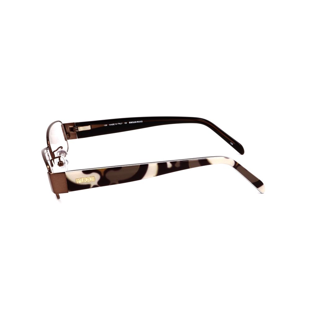 Emilio Pucci Brown Metal Frame