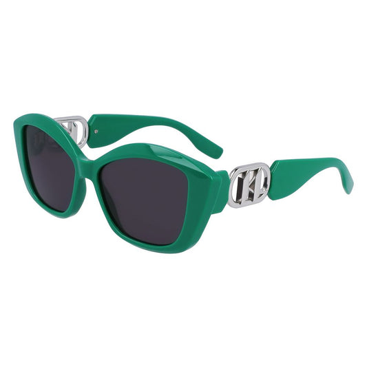 Karl Lagerfeld Green Sprayed Sunglasses