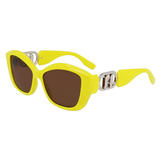 Karl Lagerfeld Yellow Sprayed Sunglasses