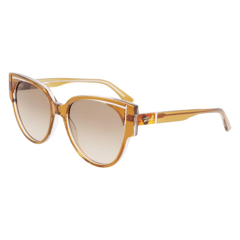 Karl Lagerfeld Braune Acetat-Sonnenbrille