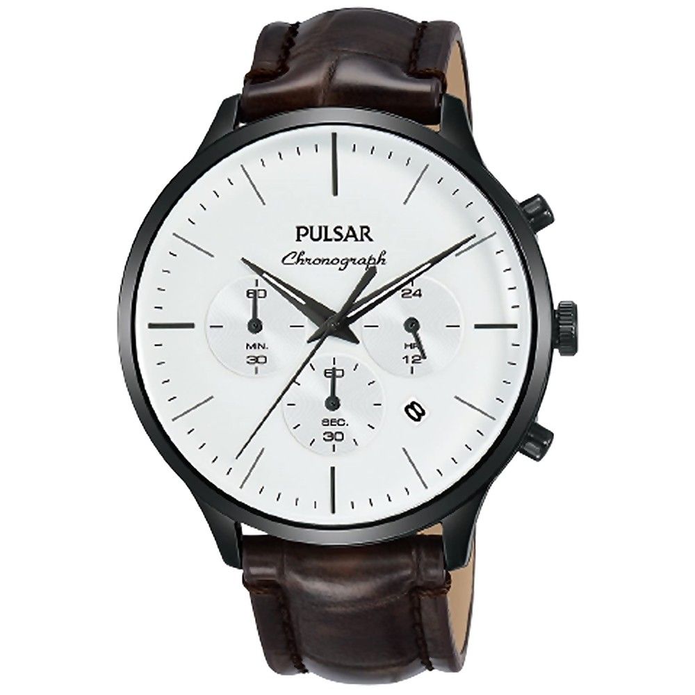 Pulsar Braune Lederuhr