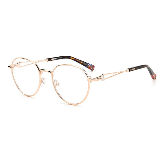 Missoni gold-colored metal frames