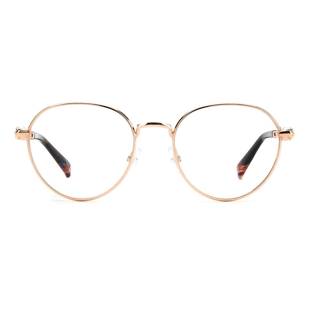 Missoni gold-colored metal frames