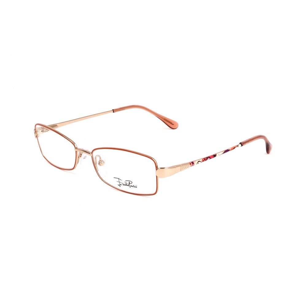 Emilio Pucci gold-colored metal frames