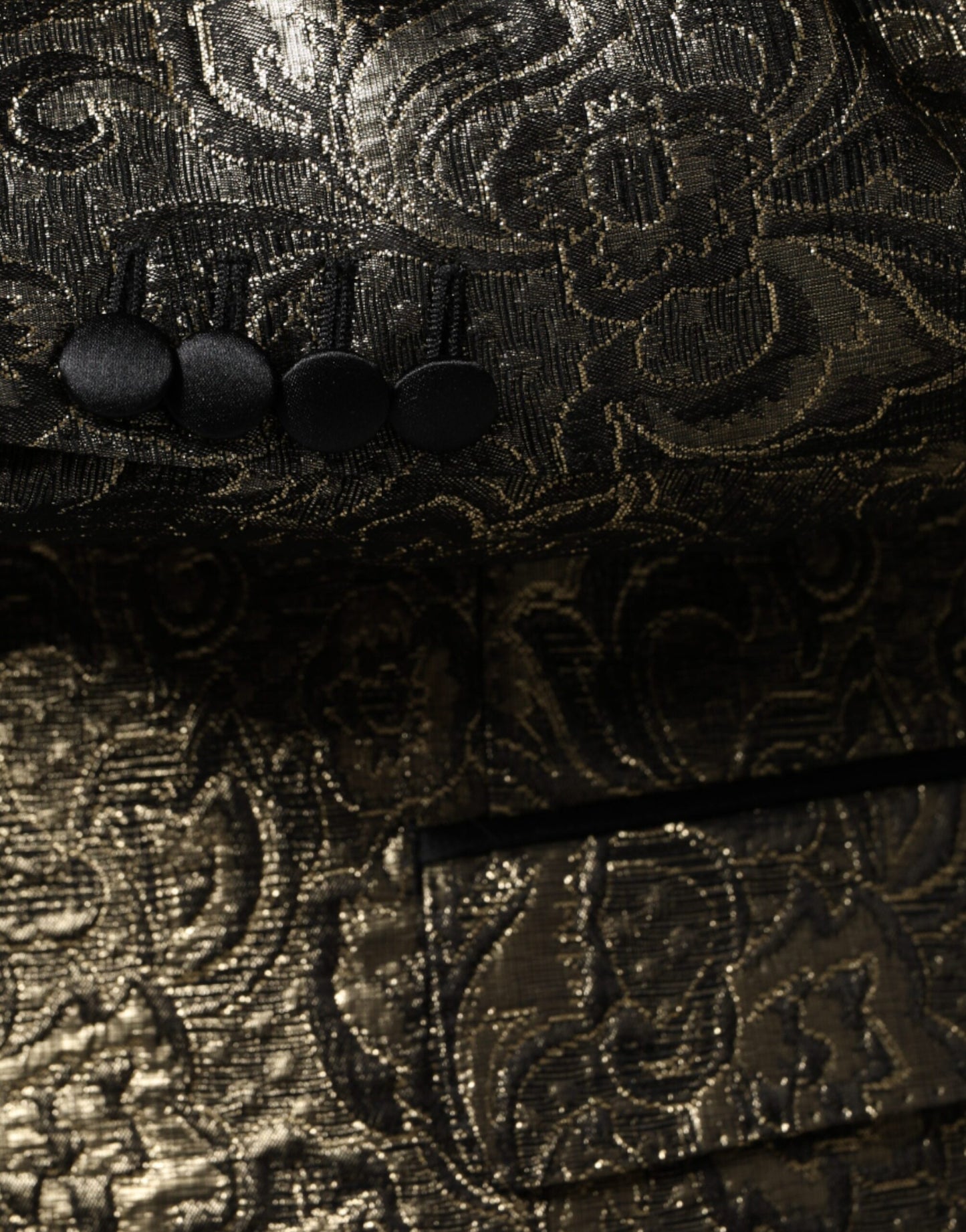 Dolce & Gabbana Gold SICILIA Jacquard-Mantel einreihig Blazer