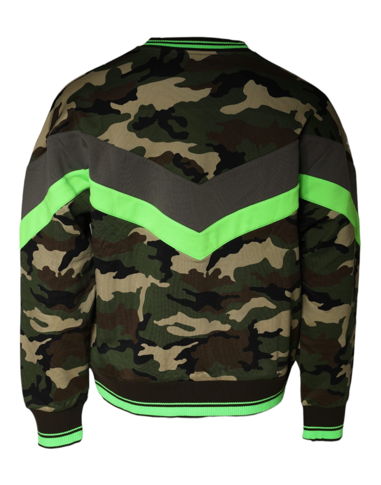 Dolce &amp; Gabbana Multicolor Camouflage Sweatshirt Sweater