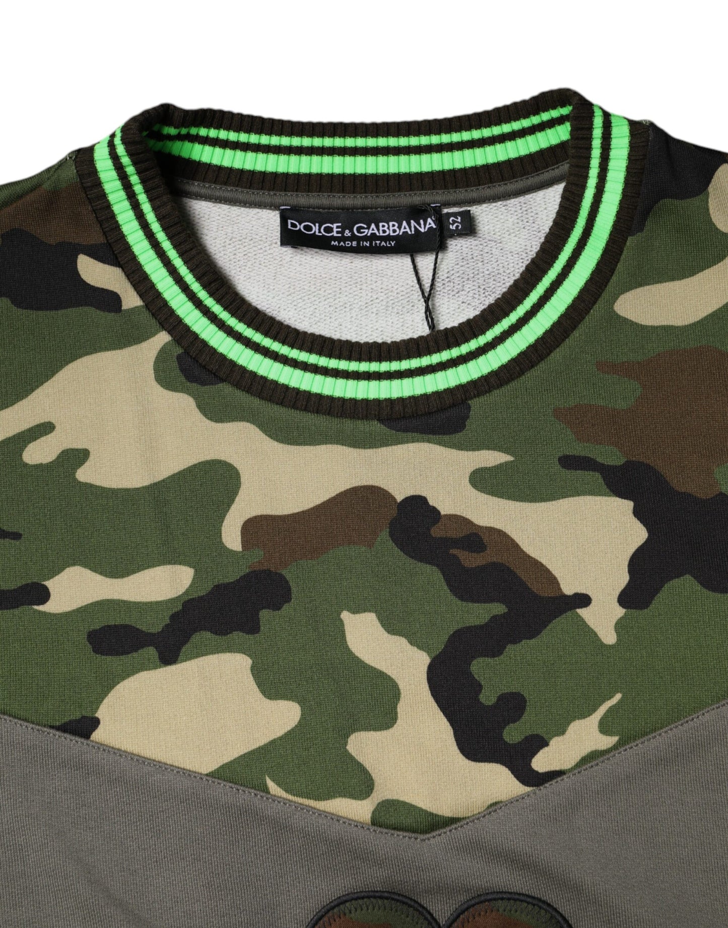 Dolce & Gabbana Multicolor Camouflage Sweatshirt Pullover