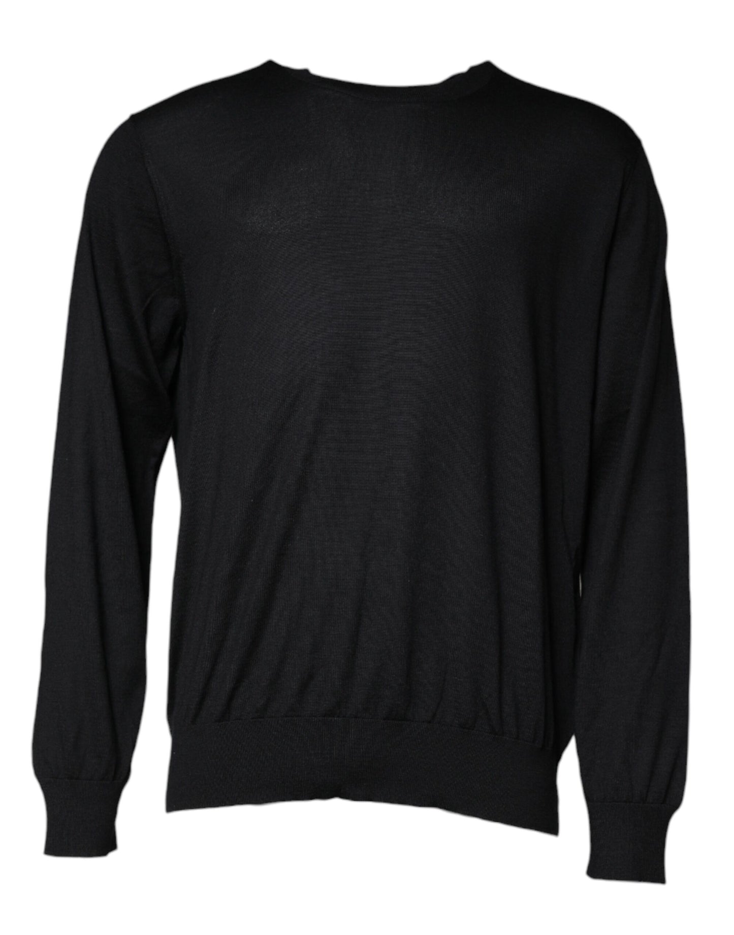 Dolce &amp; Gabbana Black Cashmere Crew Neck Pullover Sweater