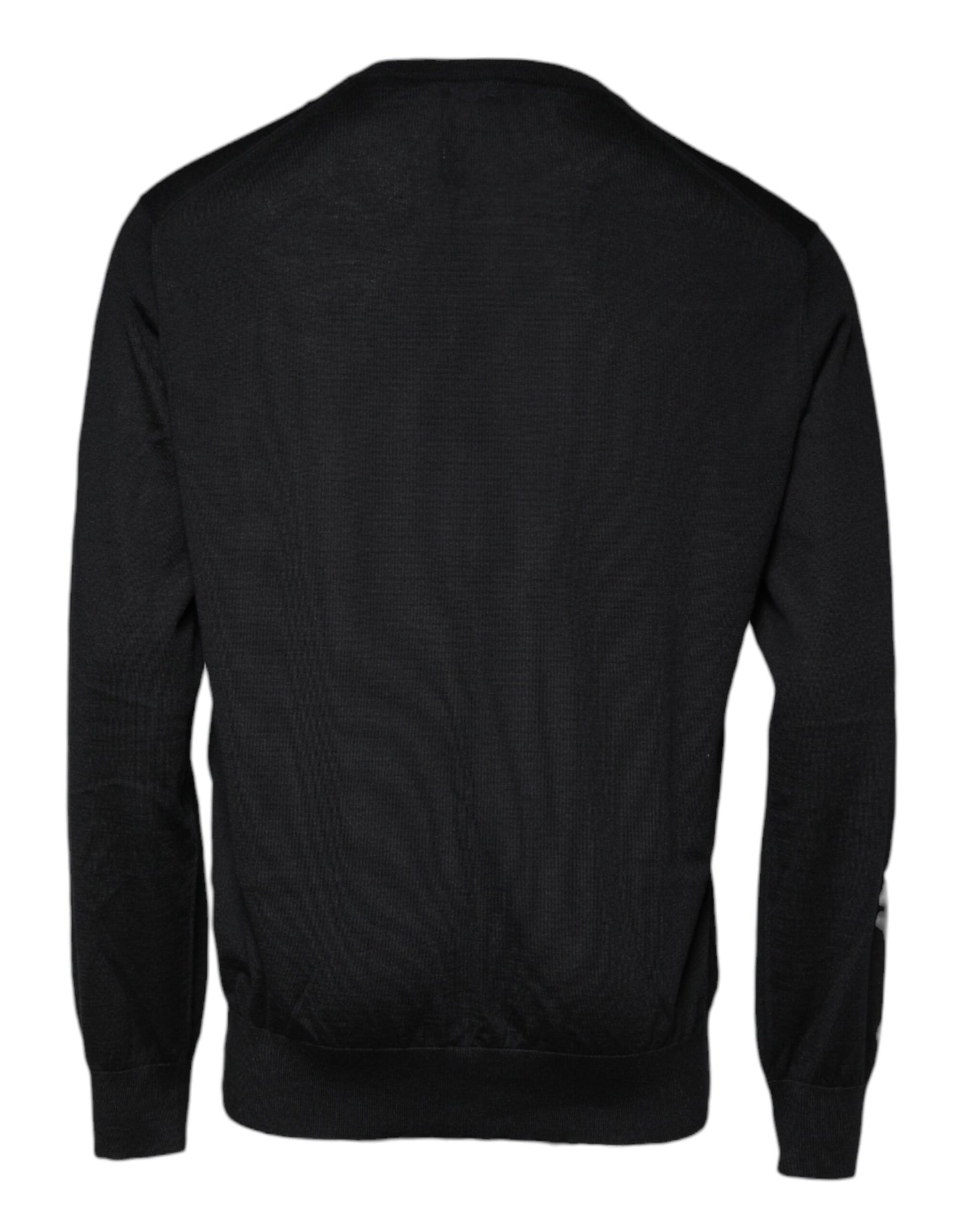 Dolce &amp; Gabbana Black Cashmere Crew Neck Pullover Sweater