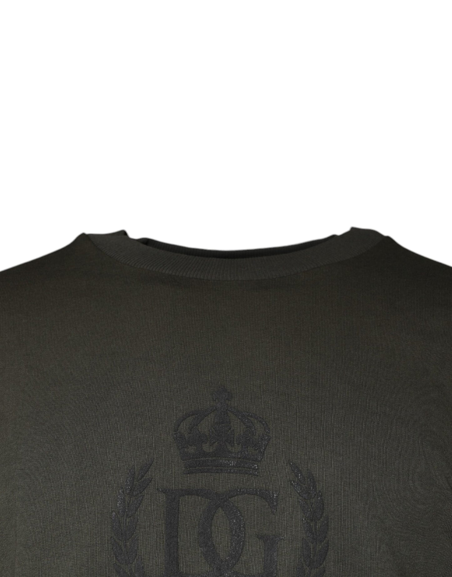 Dolce &amp; Gabbana Army Green Crown -puuvillapusero