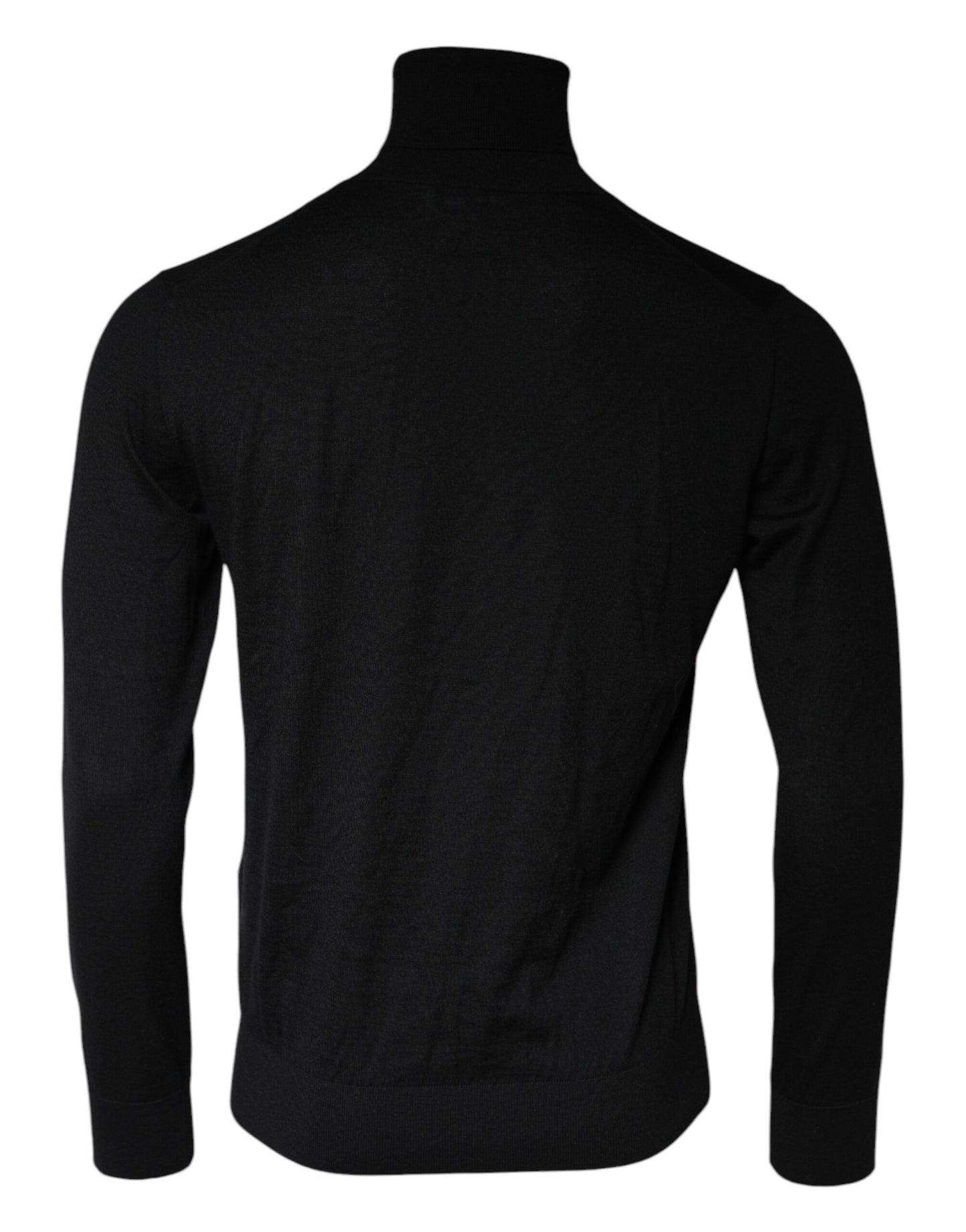 Dolce &amp; Gabbana Black Long Sleeve Turtleneck Pullover Sweater