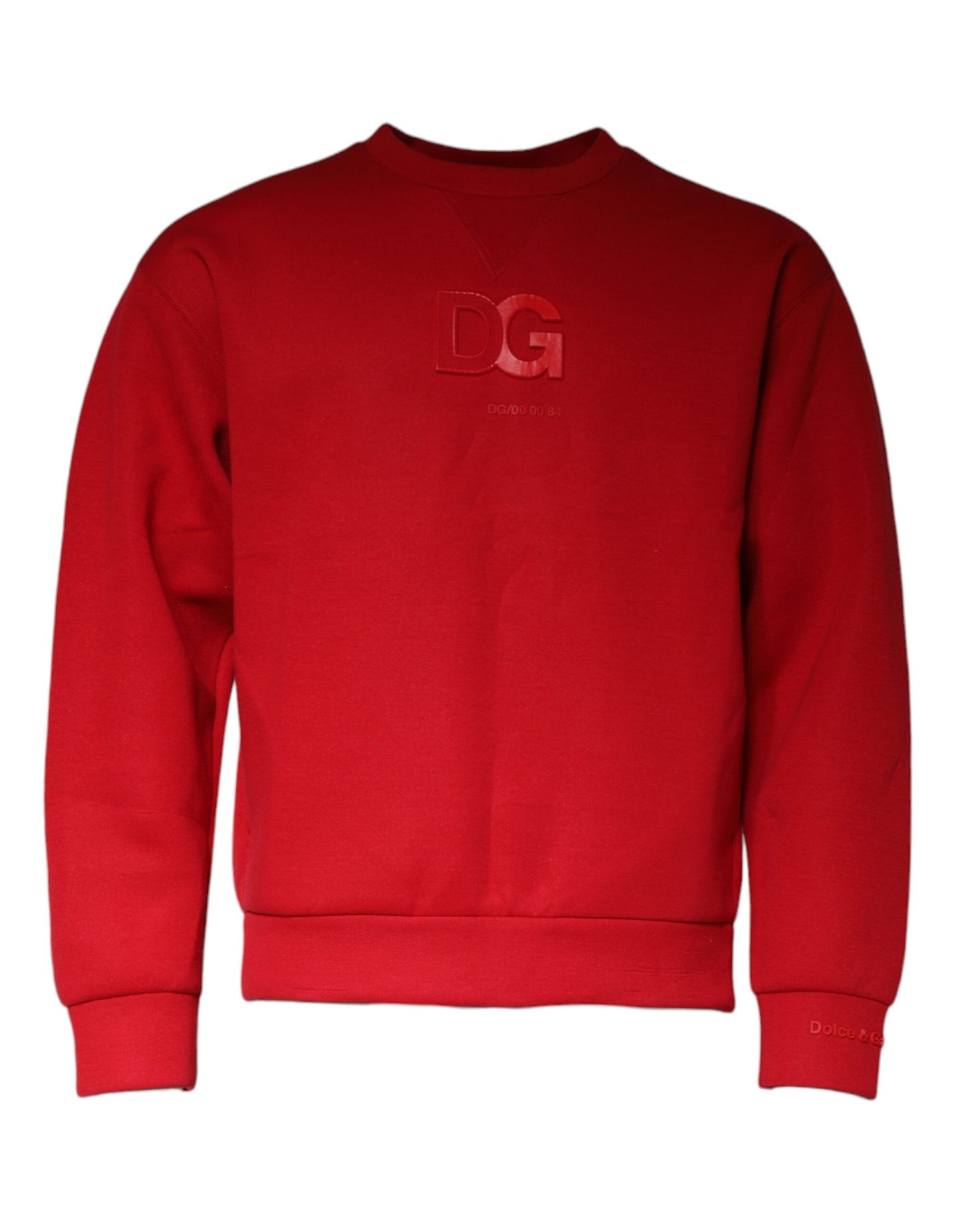 Dolce &amp; Gabbana Maroon DG Logo Cotton Men Sweatshirt Sweater