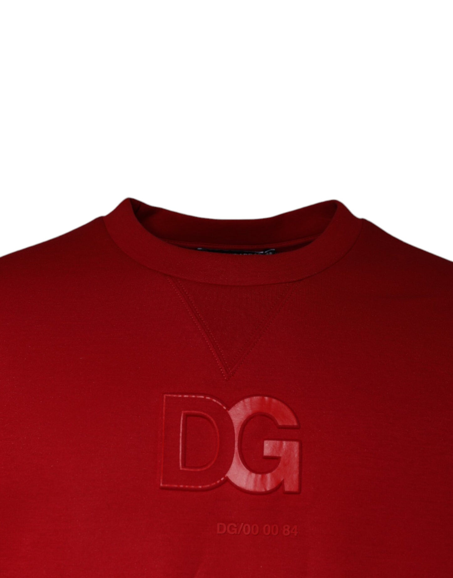 Dolce &amp; Gabbana Maroon DG Logo Cotton Men Sweatshirt Sweater