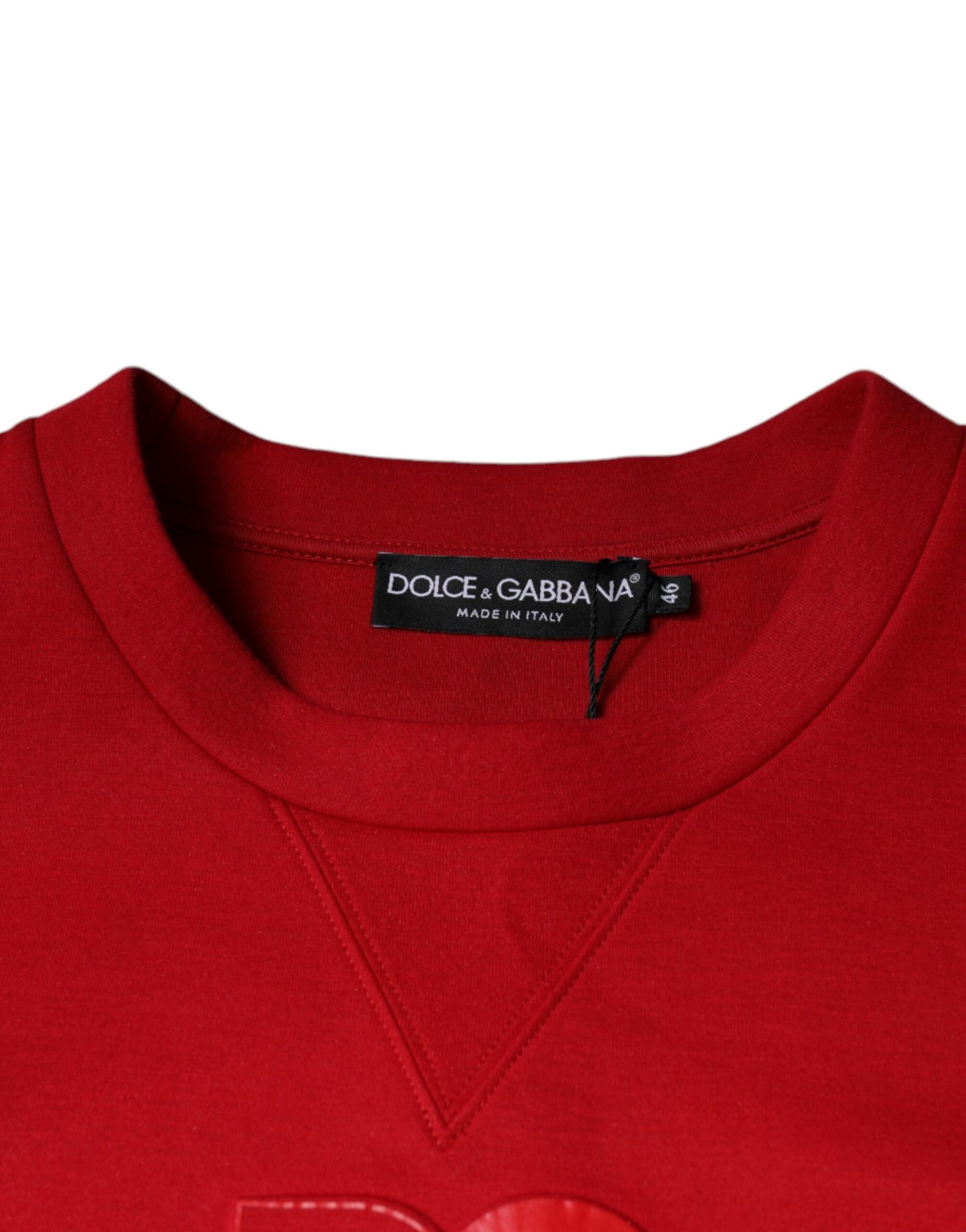 Dolce &amp; Gabbana Maroon DG Logo Cotton Men Sweatshirt Sweater