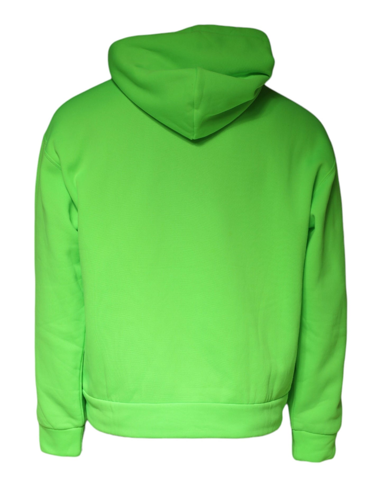 Dolce &amp; Gabbana Green Logo Hooded Pullover Sweatshirt Sweater