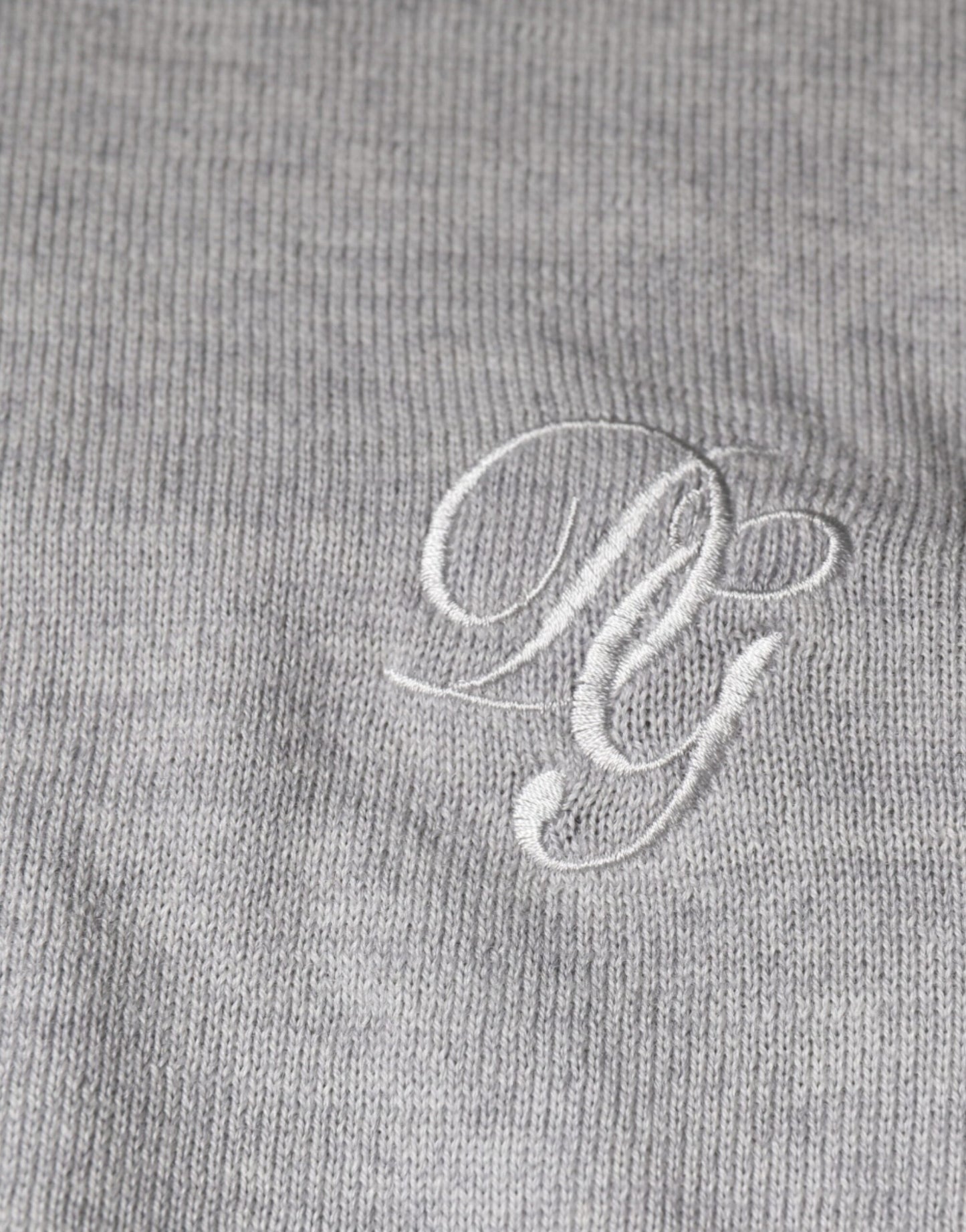 Dolce &amp; Gabbana Light Gray Wool Crew Neck Pullover Sweater