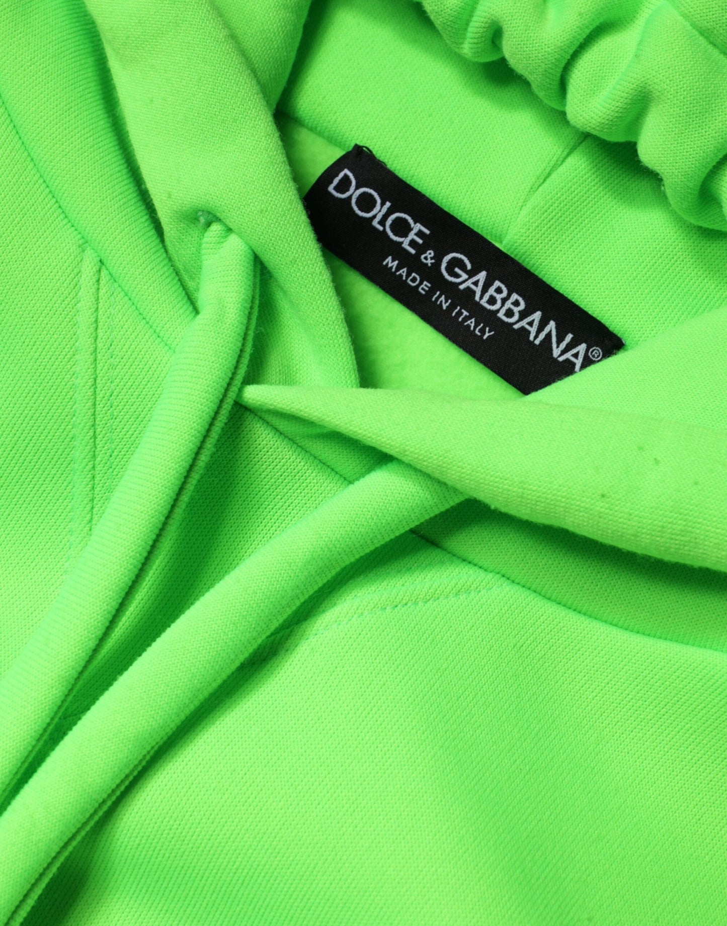 Dolce &amp; Gabbana Green Logo -hupullinen miesten villapaita