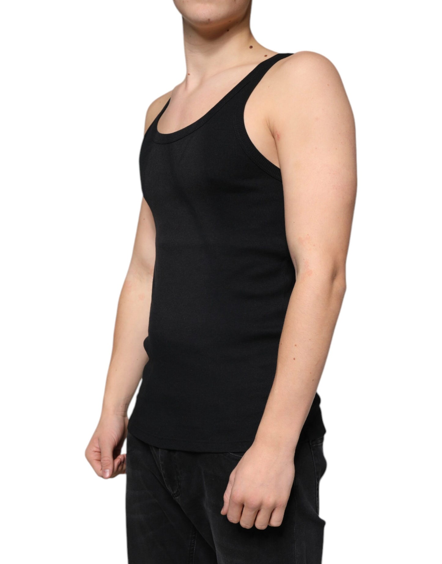 Dolce &amp; Gabbana Black Marcello Tank Sleeveless T-shirt