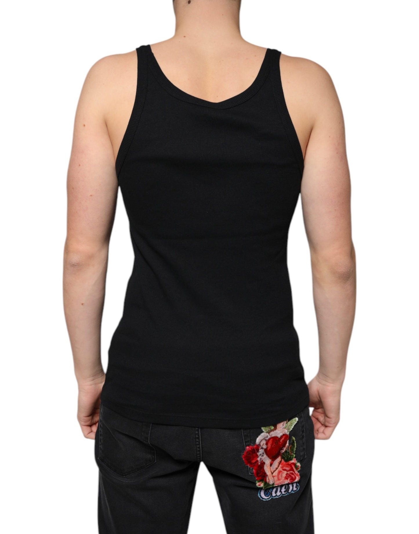 Dolce &amp; Gabbana Black Marcello Tank Sleeveless T-shirt