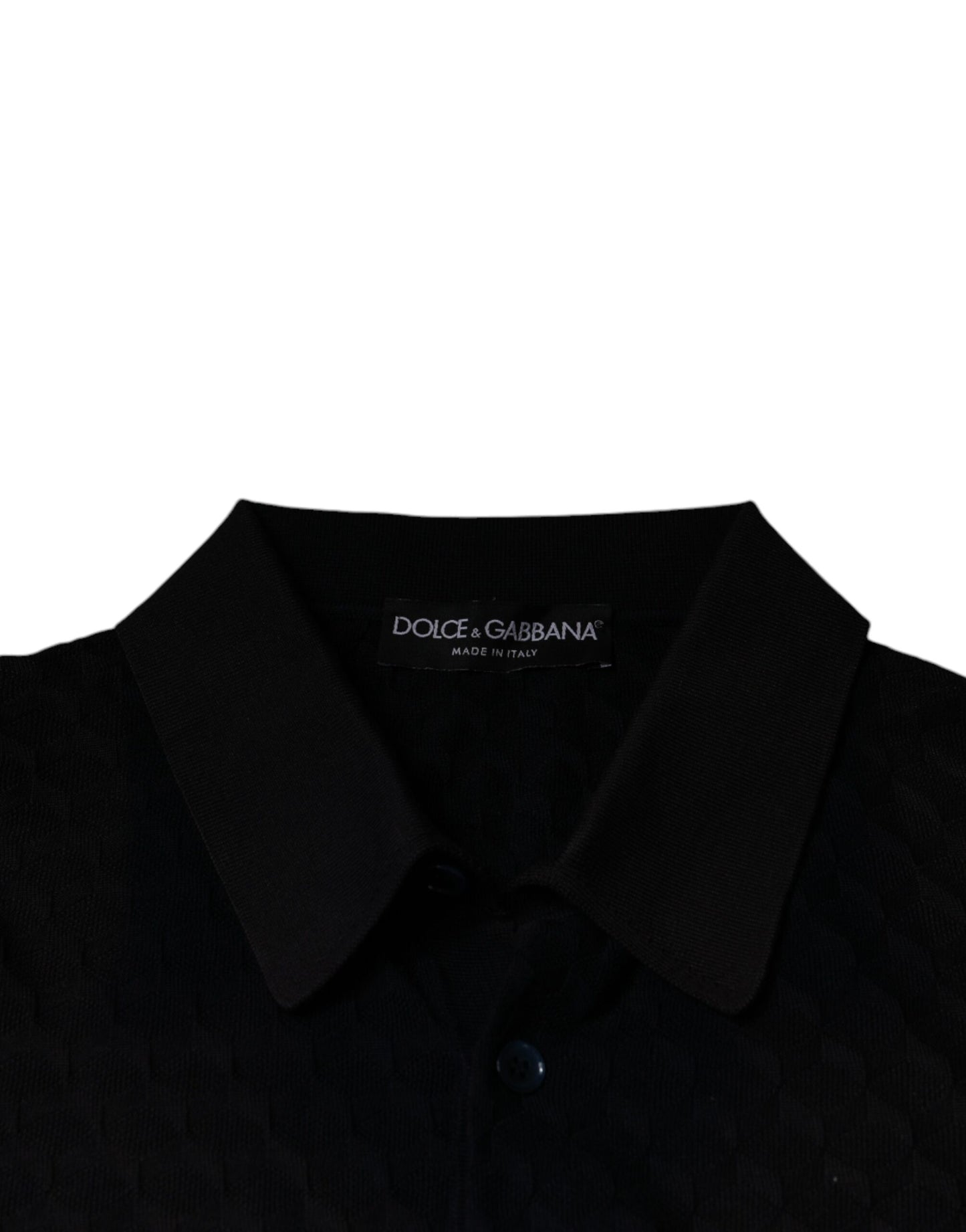 Dolce &amp; Gabbana Multicolor Silk Button Down Collared T-shirt