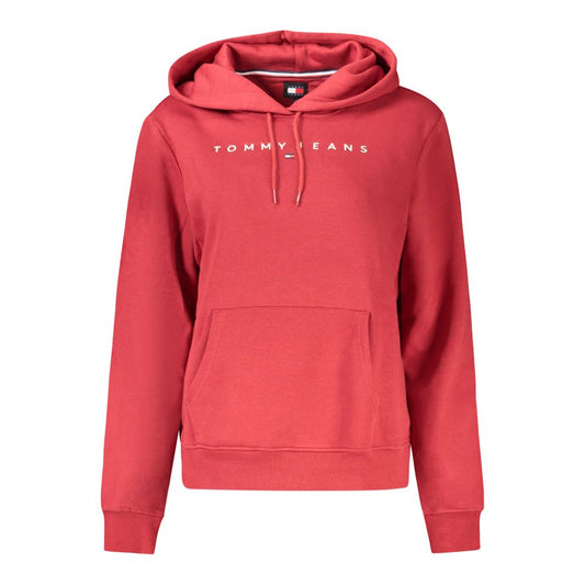 Tommy Hilfiger Roter Baumwollpullover für Frauen