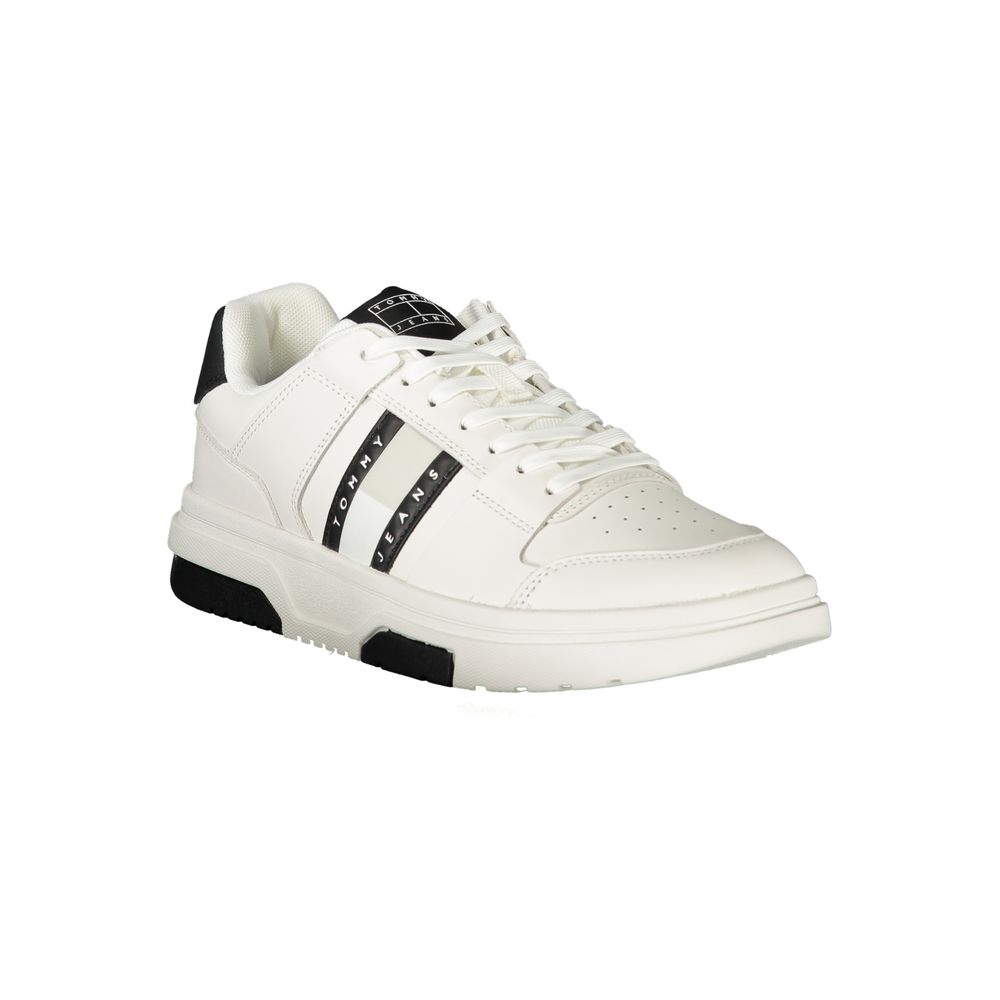 Tommy Hilfiger Weißes Polyethylen Herren Sneaker