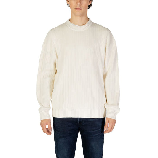 Calvin Klein Jeans Cream Cotton Sweatshirt