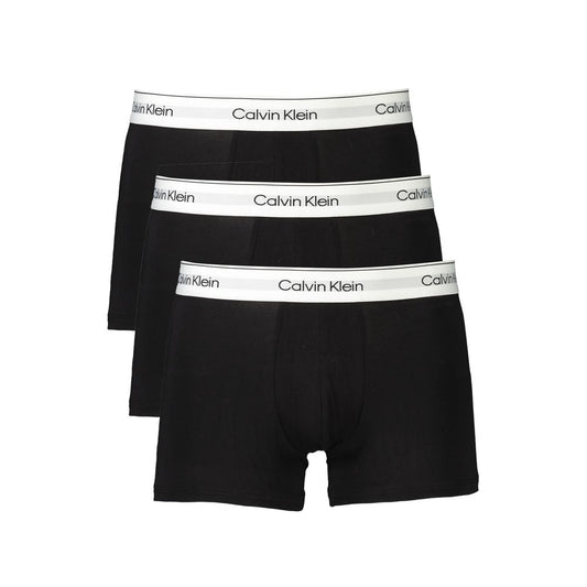 Calvin Klein Schwarzer Baumwolle Männer Boxer Short Trio Pack