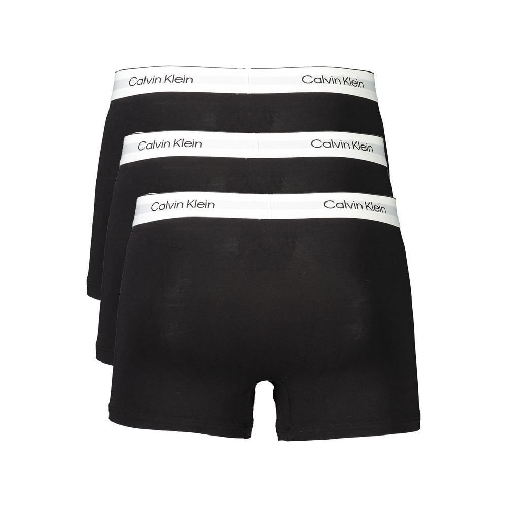 Calvin Klein Schwarzer Baumwolle Männer Boxer Short Trio Pack