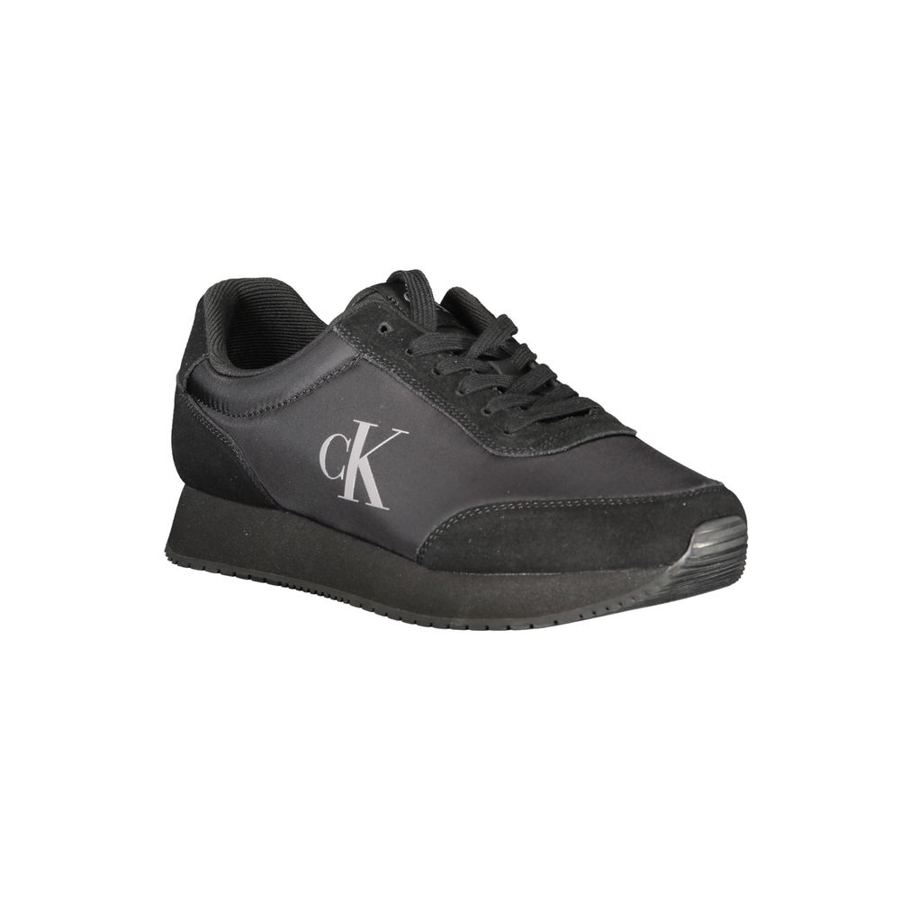 Calvin Klein Schwarzer Polyester Herren Sneaker