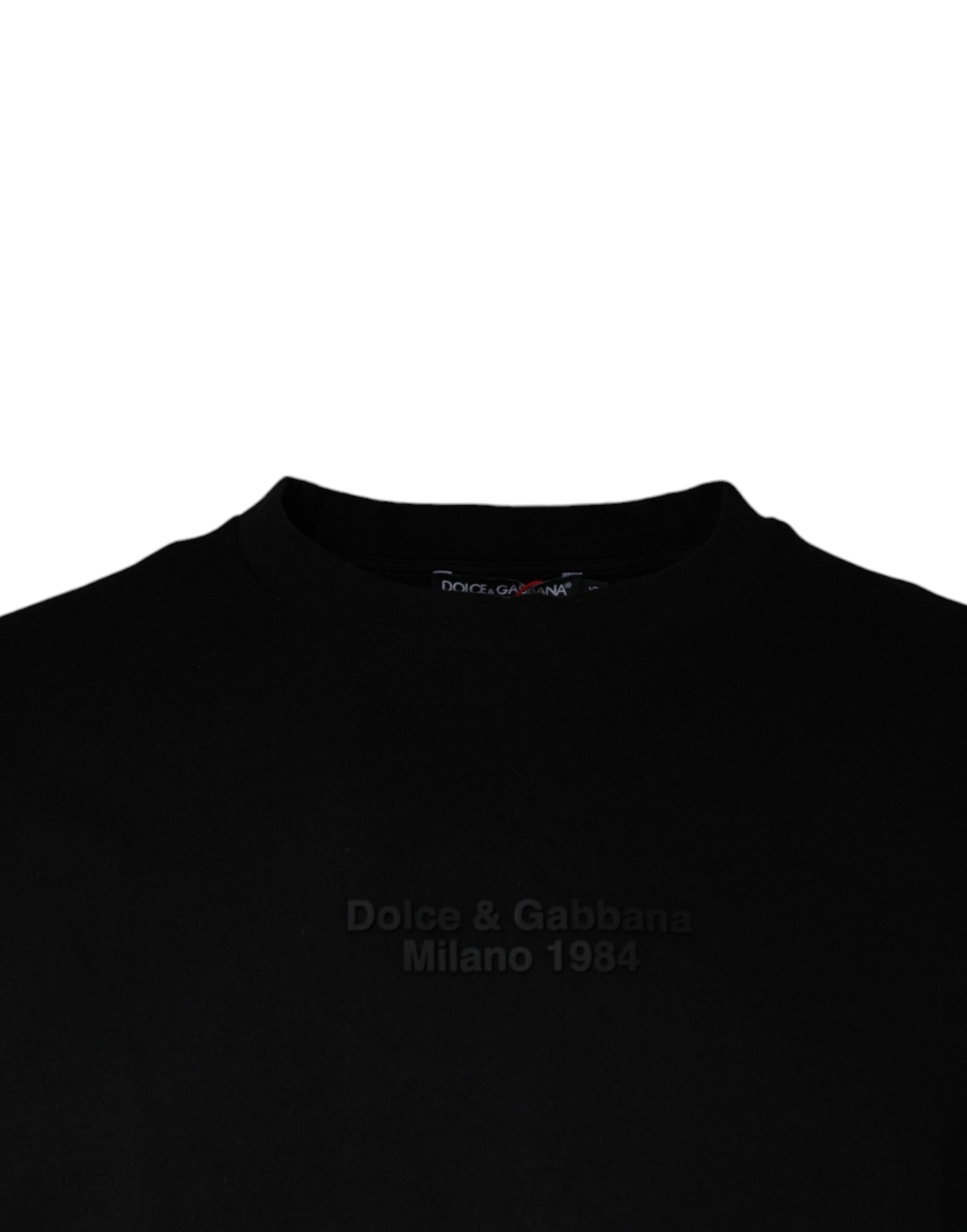 Dolce &amp; Gabbana Black Leopard Cotton Short Sleeves T-shirt