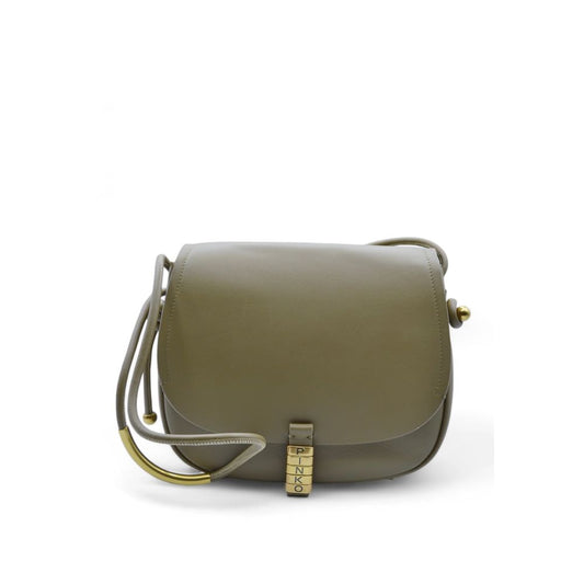 PINKO Green Leather Women's Crossbody Bag